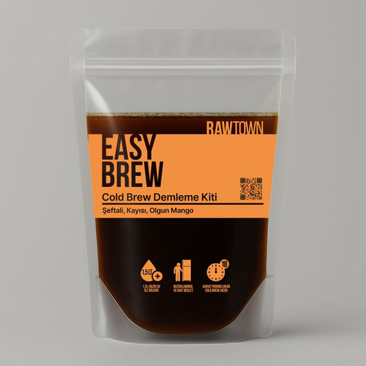 EASY BREW - COLD BREW DEMLEME KİTi - 6 KİŞİLİK SOĞUK DEMLEME KAHVE - TAZE KAVRUM, PRATİK HAZIRLIK