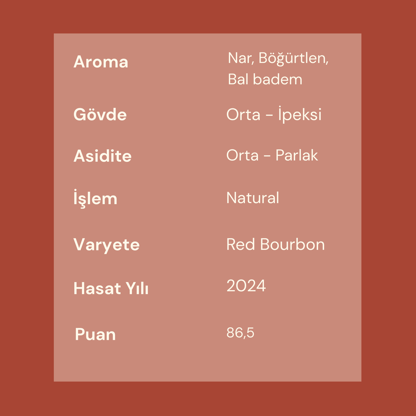 Red Bourbon - El Salvador - Natural Microlot
